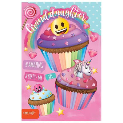 Superdrug Emoji GrandDaughter Birthday Card- Buy online at McGrocer