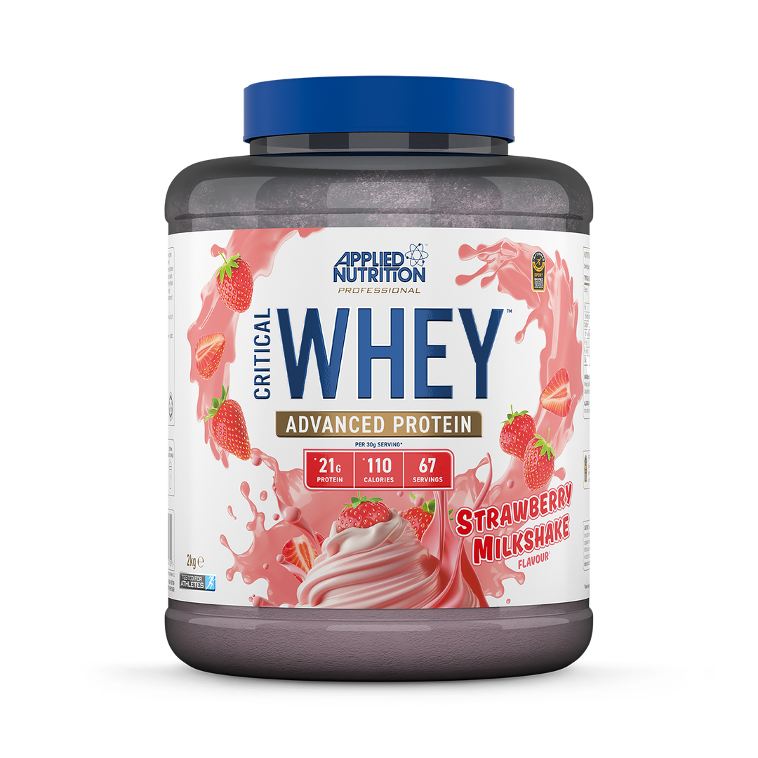 مسحوق بروتين Critical Whey بنكهة ميلك شيك الفراولة 2 كجم