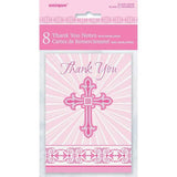 Unique Party Radiant Cross Thank You Card (Pack of 8)