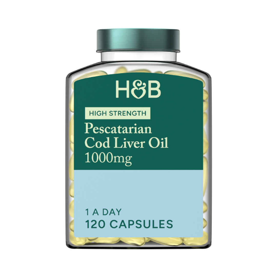 Holland Barrett Pure Cod Liver Oil 1000mg 120 Capsules