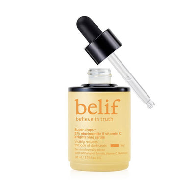 Superdrug Belif Super Drops 5% Niacinamide & Vitamin C Brightening Serum 30ml- Buy online at McGrocer