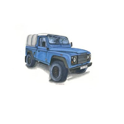 Kevin Milner Countryside Land Rover Defender-kort