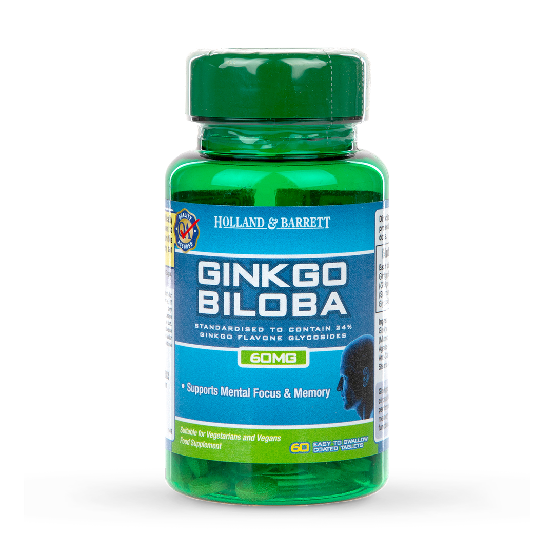 Holland Barrett Ginkgo Biloba 60 Tablets 60mg