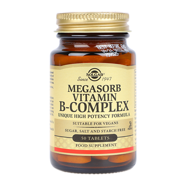 High Absorption Vitamin B-Complex Energy Support 50 Tablets