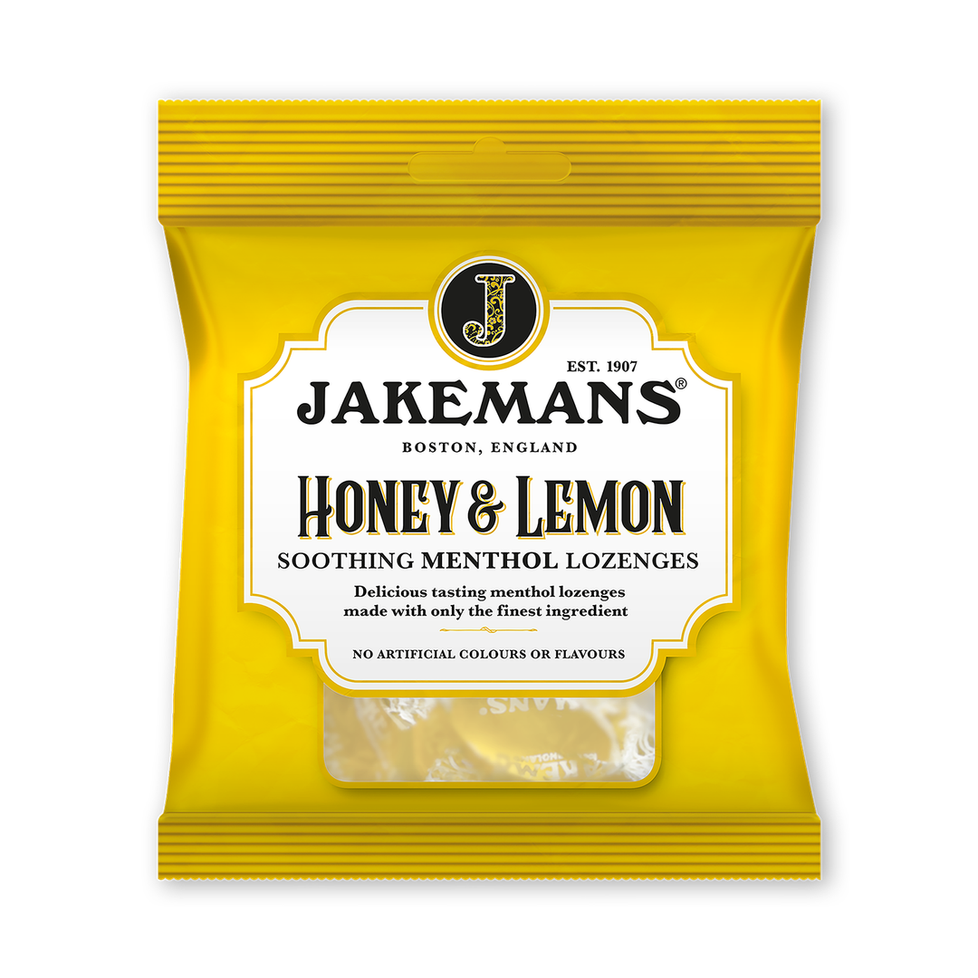 Jakemans Honey  Lemon Soothing Menthol Sweets 73g Bag