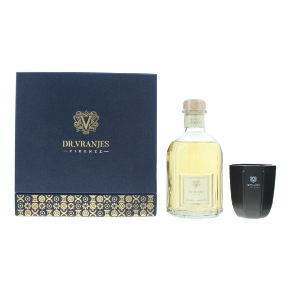 موزع عطر Dr Vranjes Firenze Rosa Tabacco سعة 250 مل + شمعة سعة 80 مل