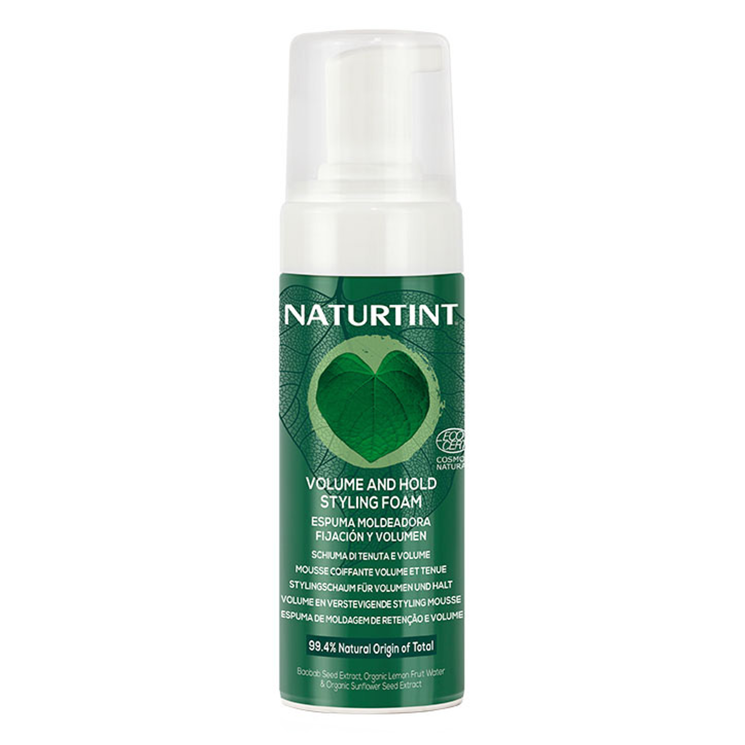 Natural Volumising Hair Styling Foam 125ml