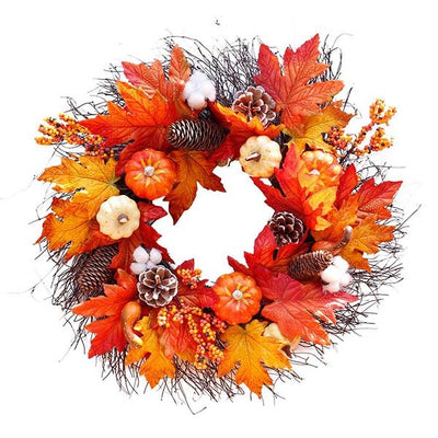 Superdrug Livingandhome Halloween Kürbis Ahornblatt-Kranz – Online bei McGrocer kaufen