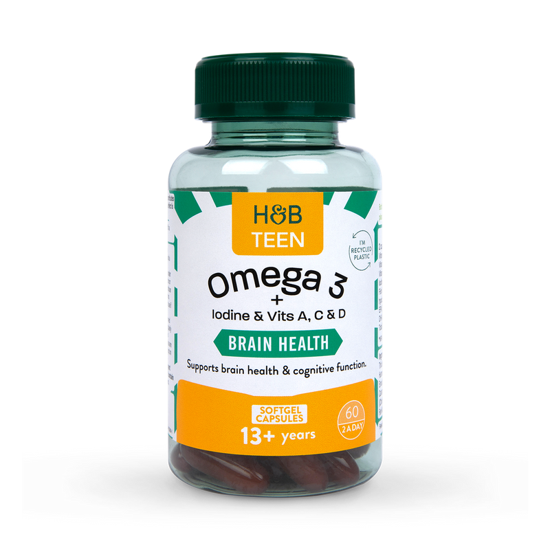 Holland Barrett Teen Brain Health With Omega 60 Softgel Capsule