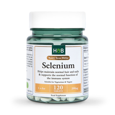 Holland & Barrett Holland Barrett Selen 200ug 120 Tabletter - Kjøp online hos McGrocer