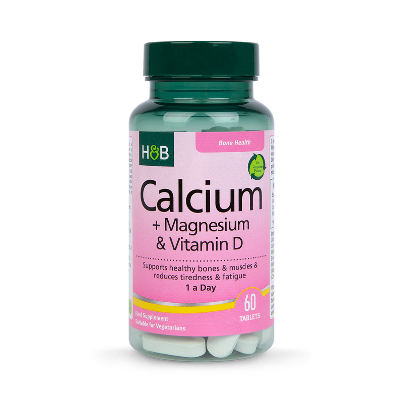 Holland Barrett Calcium Magnesium Vitamin D 60 Tablets