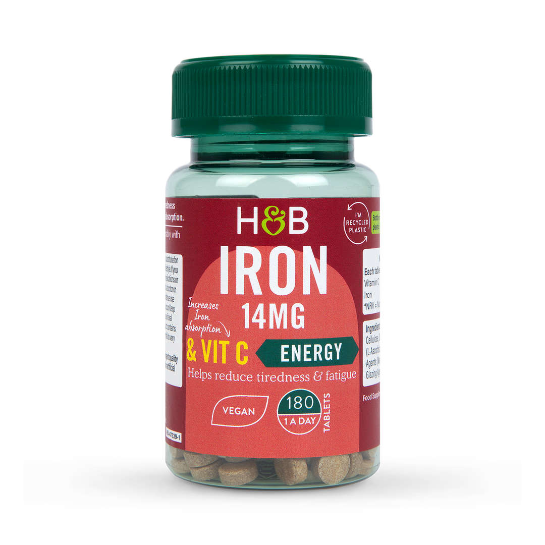 Holland Barrett Iron Vitamin C 14mg 180 Tablets