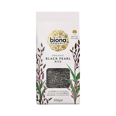 Biona Økologisk Svart Perleris 500g