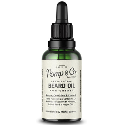 Superdrug Pomp & Co Non Greasy Hydrating and Softening Beard Oil 30ml- Buy online at McGrocer