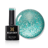 Bluesky Gel-Nagellack – Platin-Aquamarin-Traum