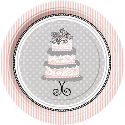 Superdrug Unique Party Elegant Paper Wedding Dessert Plate (Pack of 8)- Buy online at McGrocer