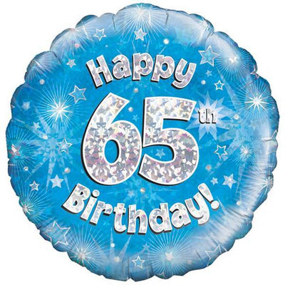 Superdrug Oaktree بالونة هوائية زرقاء لامعة مقاس 18 بوصة لعيد ميلاد سعيد الـ 65 - اشترِ عبر الإنترنت من McGrocer