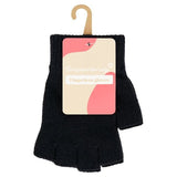Superdrug Fingerless Gloves Black
