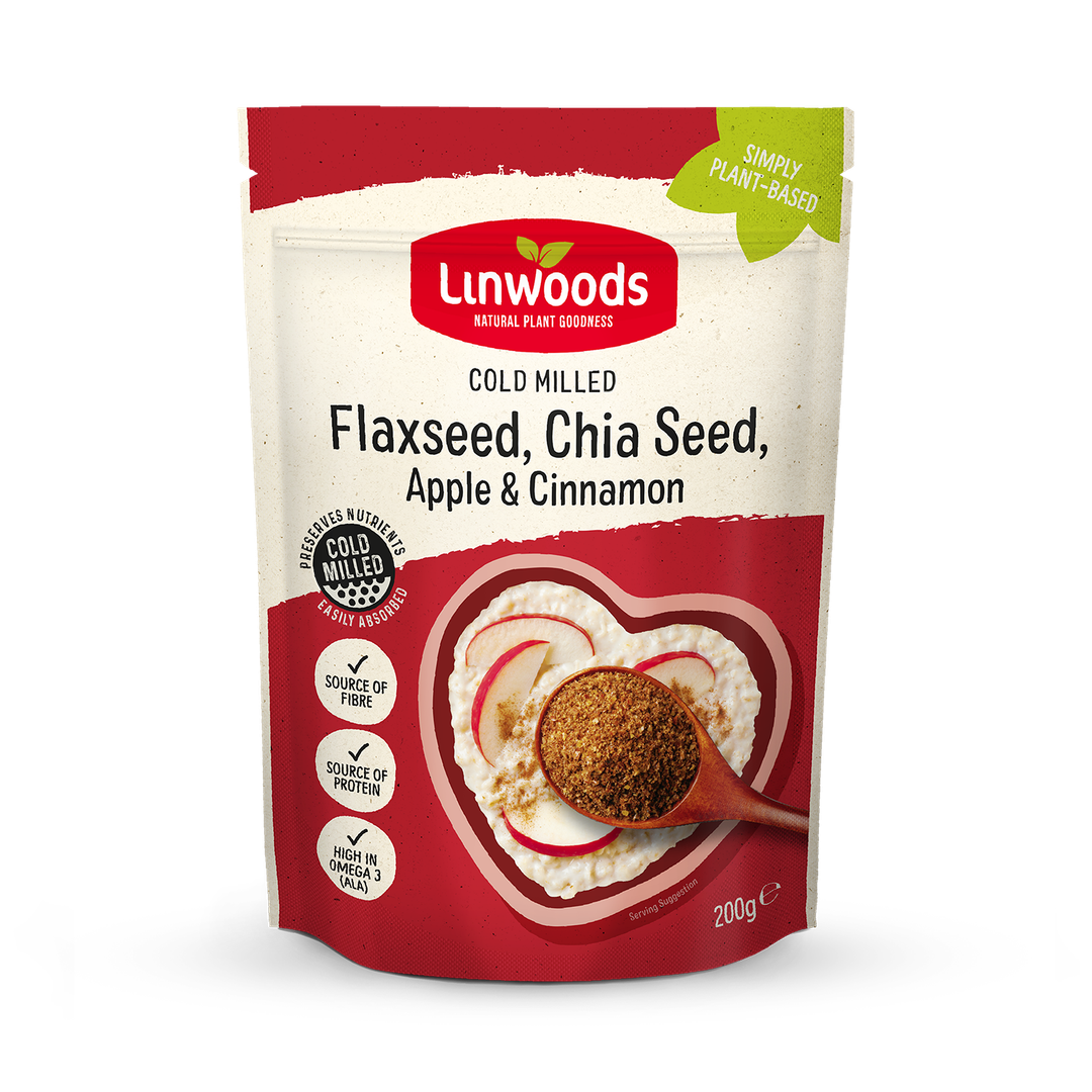 Linwoods Milled Flaxseed Chia Seed Apple Cinnamon 200g