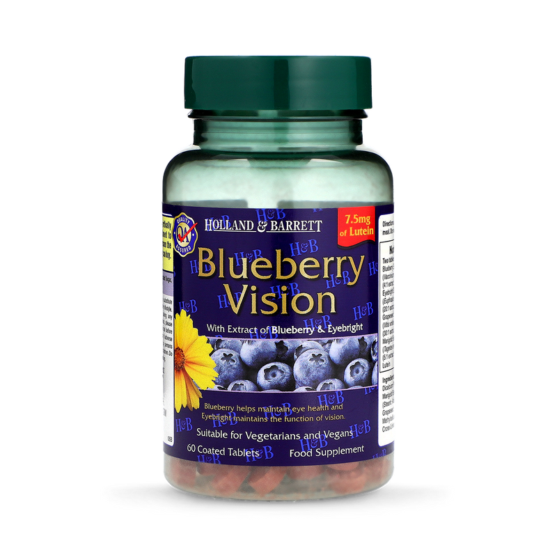 Holland Barrett Blueberry Vision 60 Capsules