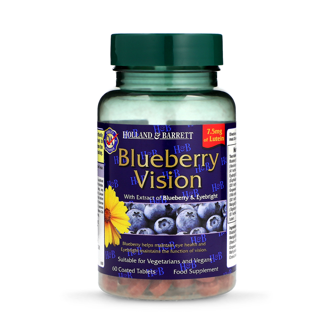 Holland Barrett Blueberry Vision 60 Capsules