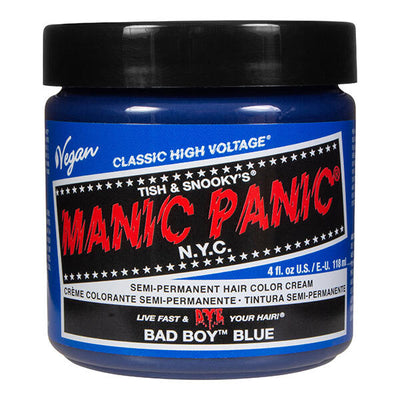 Superdrug Manic Panic High Voltage Hair Dye Bad Boy Blue 118ml- Buy online at McGrocer