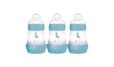 MAM Easy Start Anti-Colic 160ml Baby Bottle 3 Pack - Blue