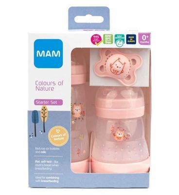 MAM Easy Start Anti Colic Colours of Nature Set - Blush Pink