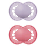 MAM Original 6+ Months 2 Pack - Plain Pink
