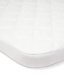 Mamas & Papas Lua bedside crib mattress protector white (British brand)