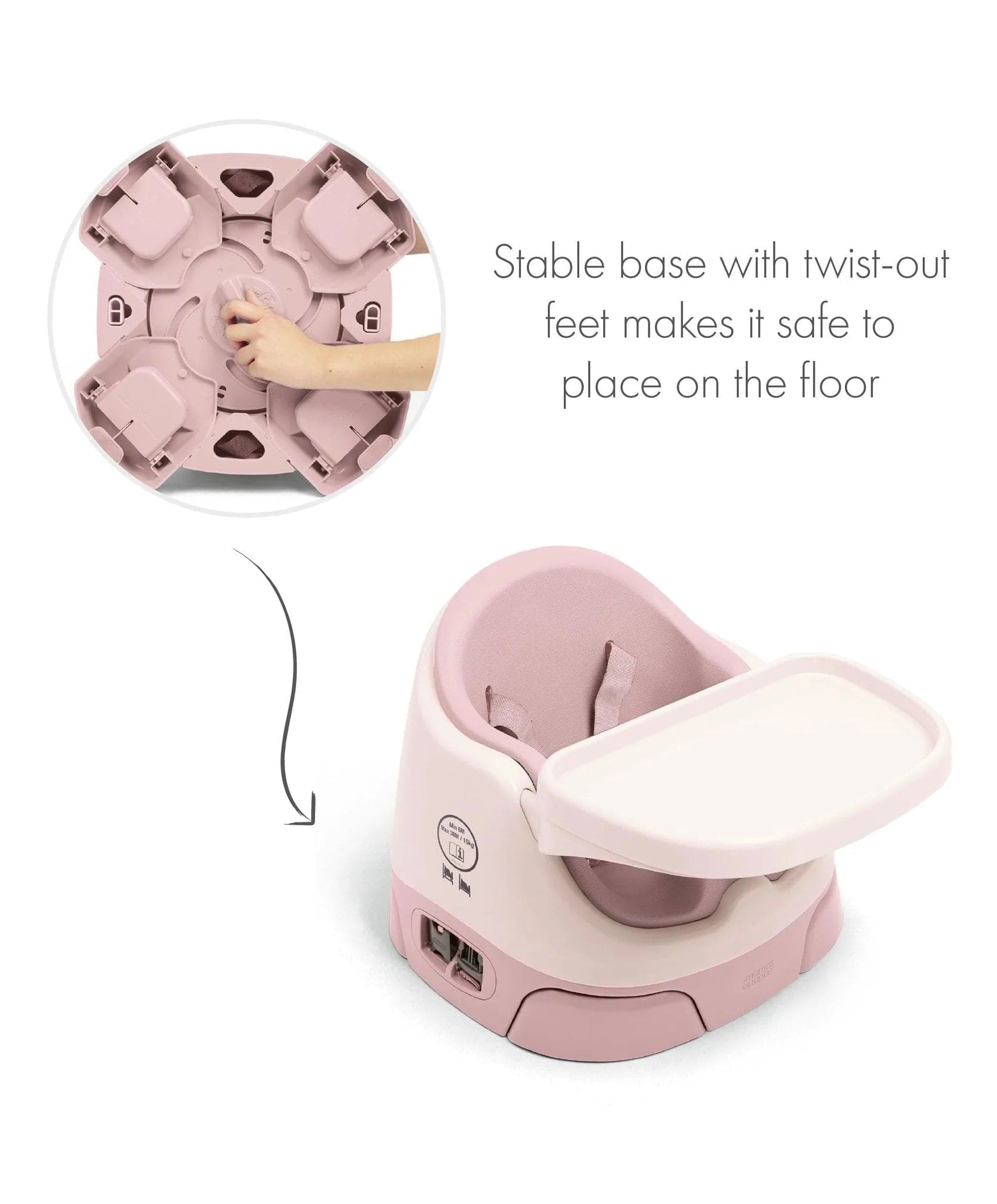 Mamas & Papas baby bug activity tray in Blossom (British brand)