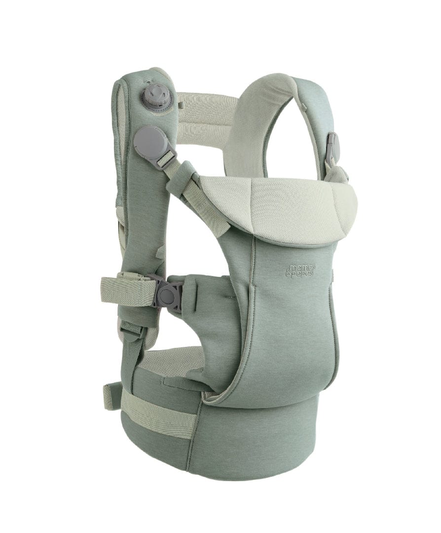 Mamas & Papas Kudo baby carrier in Sage, imported from the UK