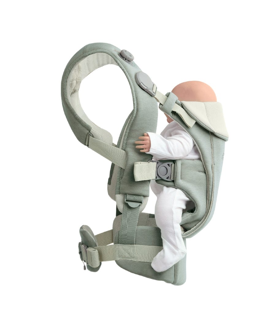 Mamas & Papas Kudo baby carrier in Sage, imported from the UK