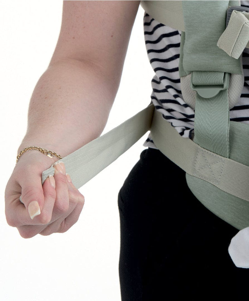 Mamas & Papas Kudo baby carrier in Sage, imported from the UK