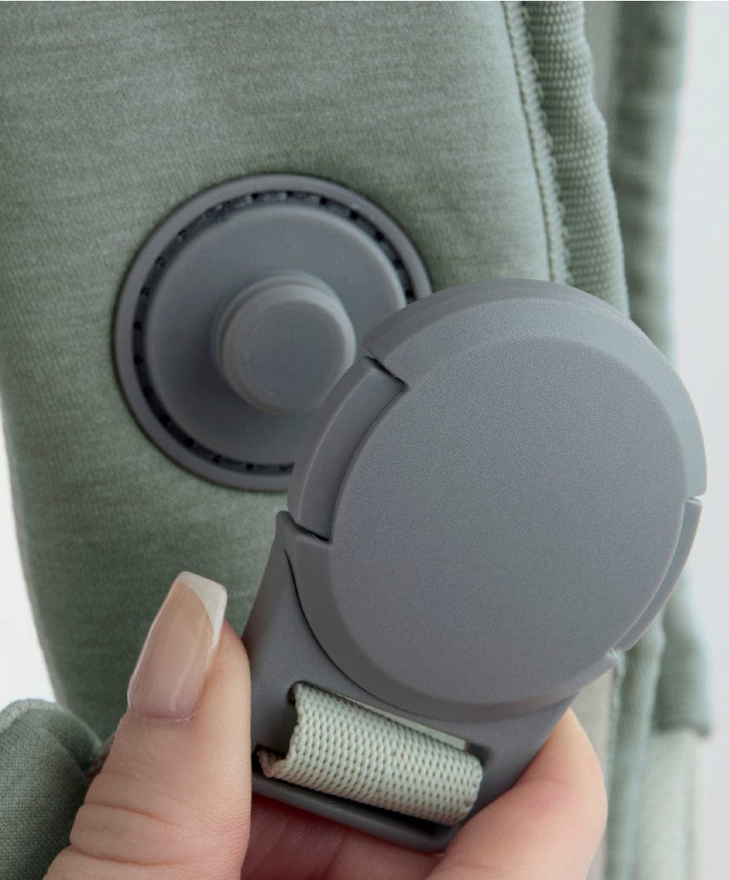 Mamas & Papas Kudo baby carrier in Sage, imported from the UK