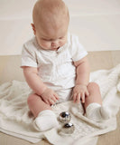 Mamas & Papas Pointelle knitted blanket 90x90cm, imported from the UK