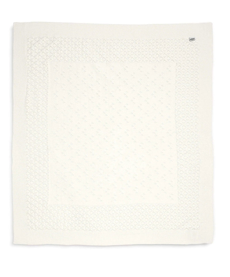 Mamas & Papas Pointelle knitted blanket 90x90cm, imported from the UK