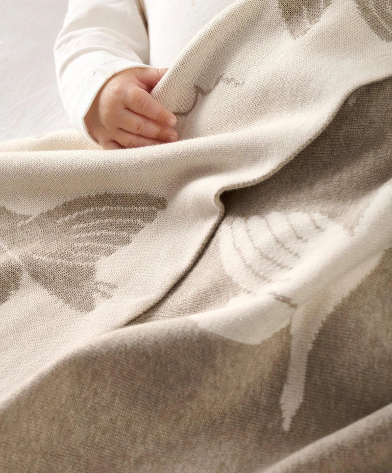 Mamas & Papas knitted blanket Duckling Mocha, UK version