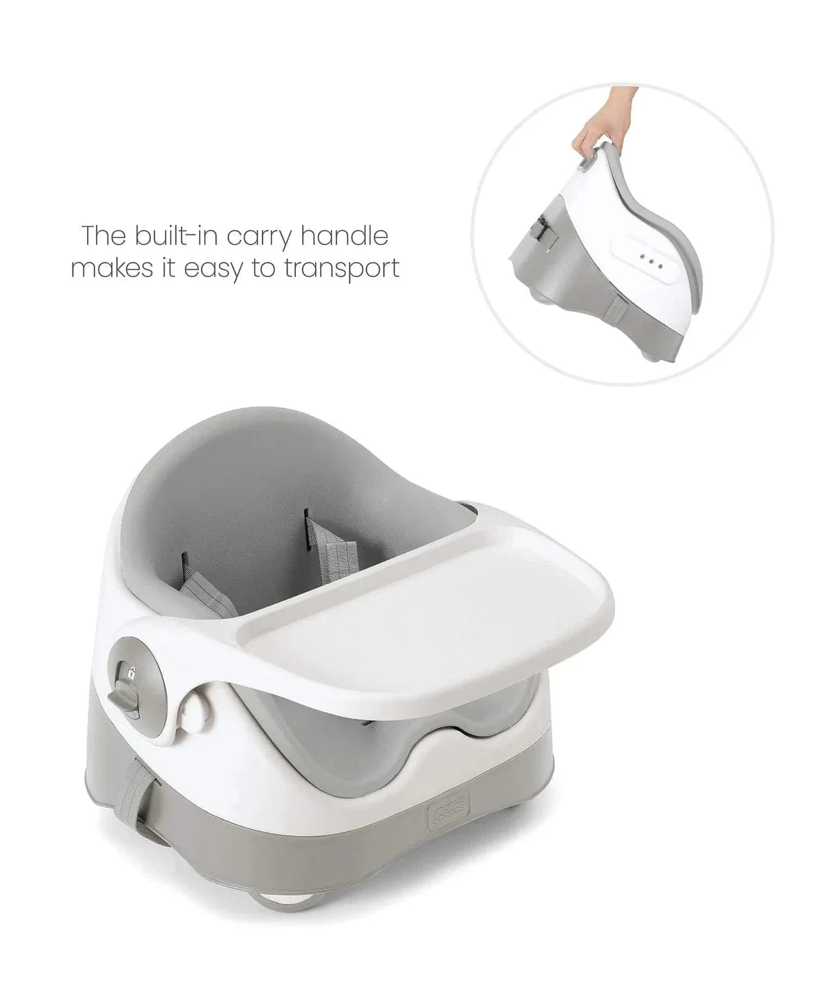 Mamas & Papas Bud 2-in-1 Booster Seat Pebble Grey, UK version