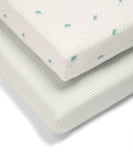 Mamas & Papas cotbed fitted sheets 2-pack turtle print, UK version