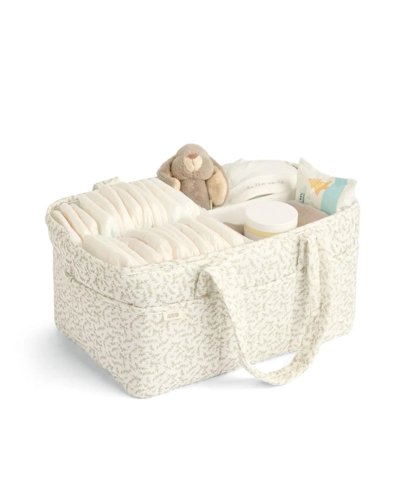 Mamas & Papas nappy caddy Leaf neutral colour - British product