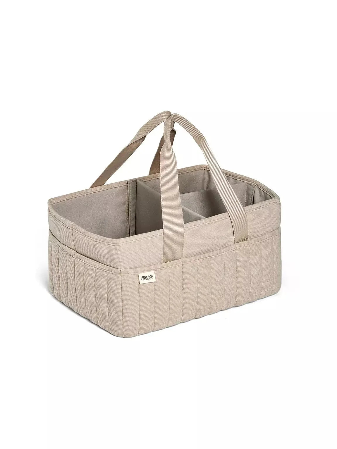 Mamas & Papas nappy caddy neutral waffle fabric - British product