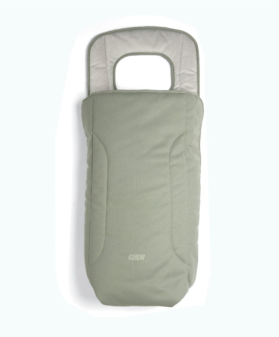 Mamas & Papas Vardo footmuff in Sage, imported from the UK