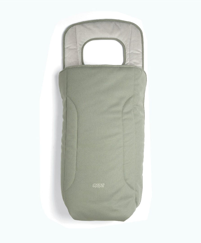 Mamas & Papas Vardo footmuff in Sage, imported from the UK
