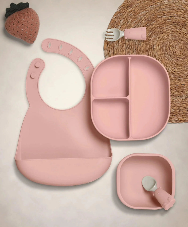 Mamas & Papas silicone weaning set in Melba, imported from the UK