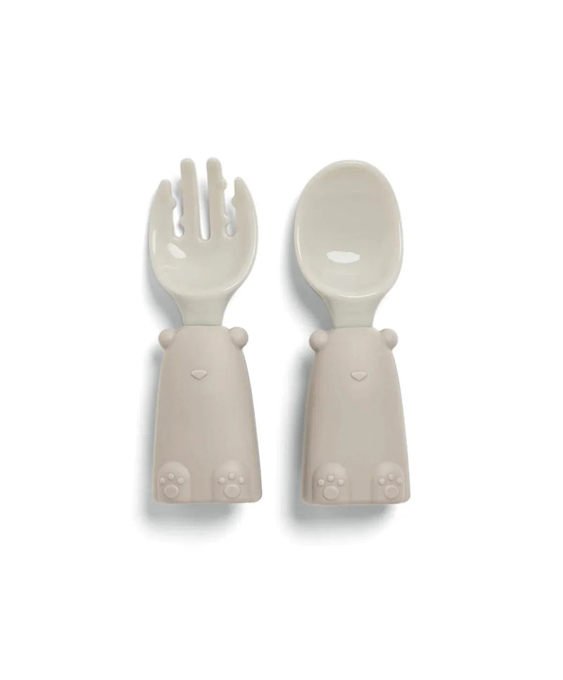 Mamas & Papas silicone weaning set in Truffle (British brand)