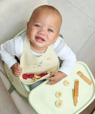 Mamas & Papas silicone bibs 2 pack in Dino Teal (British brand)