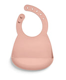 Mamas & Papas silicone bibs 2-pack floral berry, imported from the UK