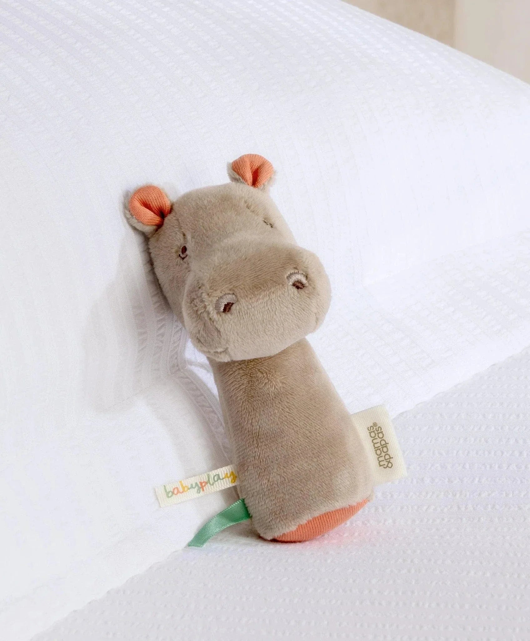 Mamas & Papas Henry Hippo soft baby rattle - British product