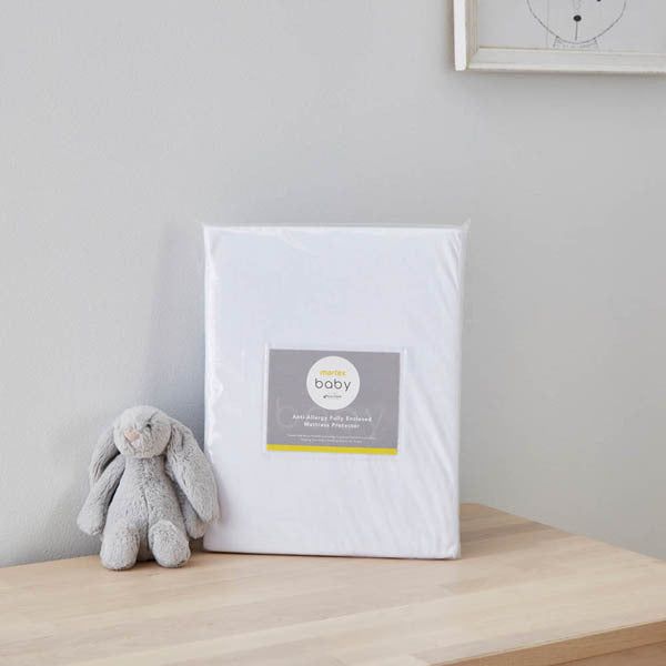 Martex Baby Anti-Allergy Enclosed Mattress Protector Cotbed